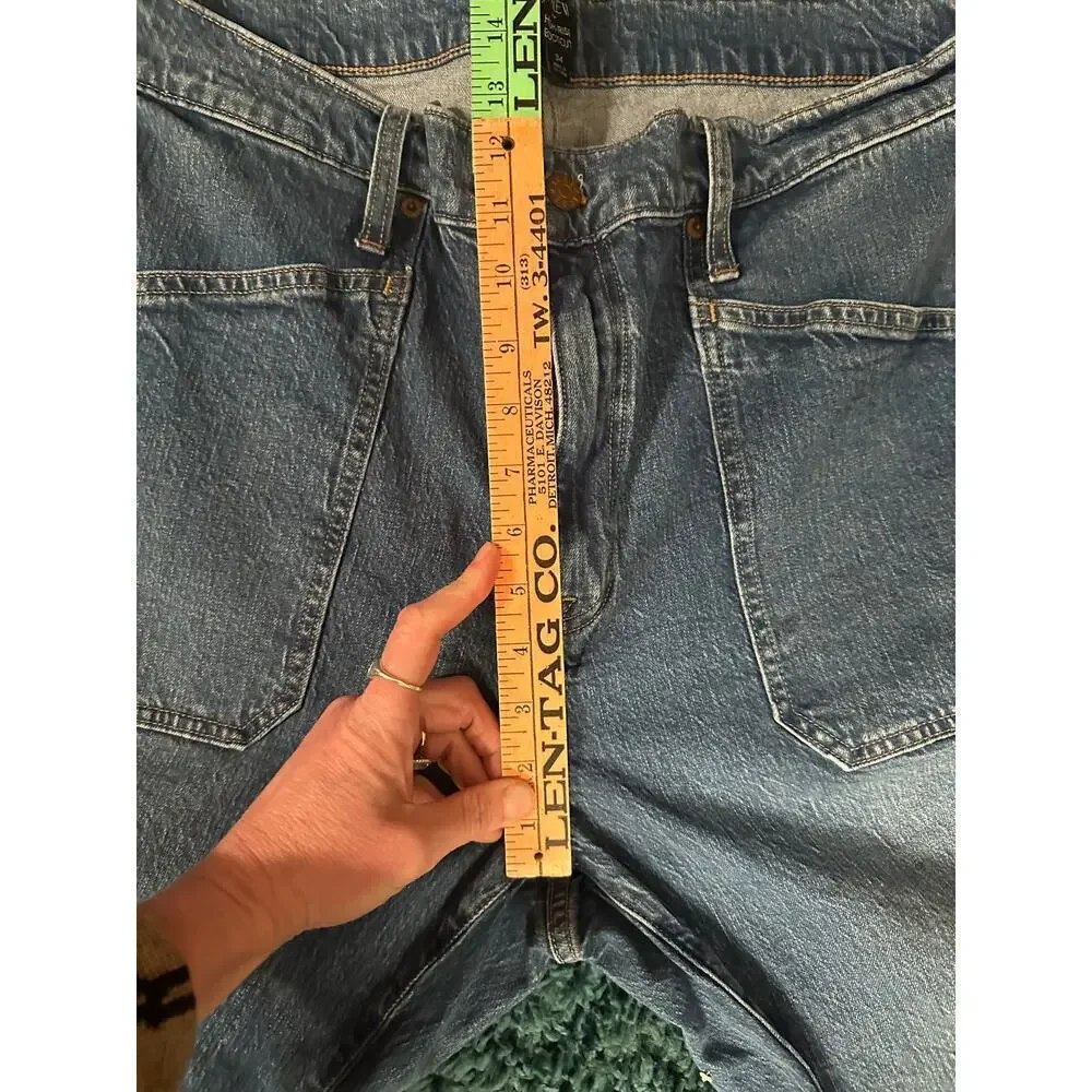 J.Crew High Rise Boot Cut Medium Wash Jeans Womens Sz. 34 Preppy - Picture 5 of 10